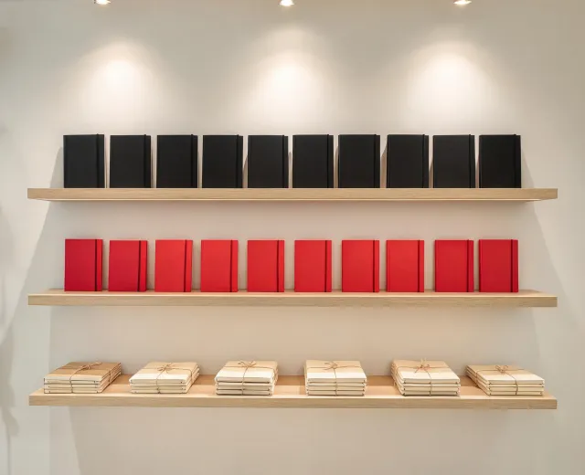 Retail stationery shelf