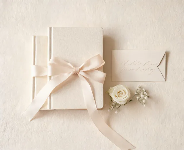 Wedding stationery journal gift
